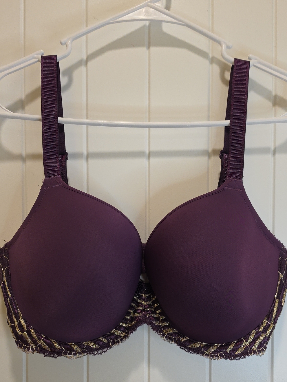 Wacoal Le Femme Smooth Contour Underwire Plum Bra Size 36DDD
